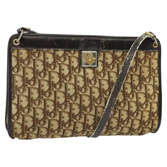 DIOR Trotter Canvas Shoulder Bag Beige - Picture 1 of 16